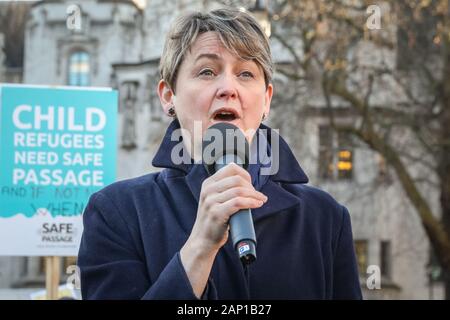 Westminster, London, 20. Jan 2020. Yvette Cooper, Labour MP, spricht. Alfred Dubs, Baron Dubs, Britischen Peer und Politiker, hat eine neue Änderung des Zuwanderungsgesetzes vorgelegt, um sicherzustellen, dass der Schutzfunktionen für Kind Flüchtlinge bleiben in der Entzug Abkommen Rechnung (WAB). Die Änderung wird in Die Herren mit der Chance, dass die Regierung die Niederlage über die Frage gegenüberstellen könnte, diskutiert werden. Credit: Imageplotter/Alamy leben Nachrichten Stockfoto