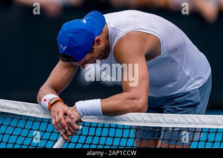 Melbourne, Australien. 20 Jan, 2020. Rafael Nadal aus Spanien während der Praxis Tagung 2020 Australian Open Tennis Championship Tag 1 im Melbourne Park Tennis Centre, Melbourne, Australien. 20. Jan 2020. (© Andy Cheung/ArcK Images/arckimages.com/UK Tennis Magazin / International Sports Fotos) Credit: Roger Parker/Alamy leben Nachrichten Stockfoto