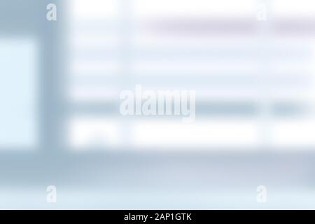 Abstract blur modern Office blauen Hintergrund mit orange Licht effekt Konzept Stockfoto