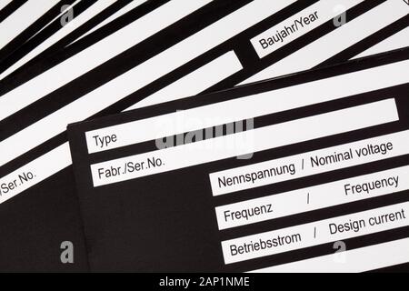 Plain Aluminium Platten Stockfoto