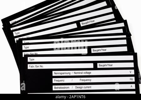 Plain Aluminium Platten Stockfoto