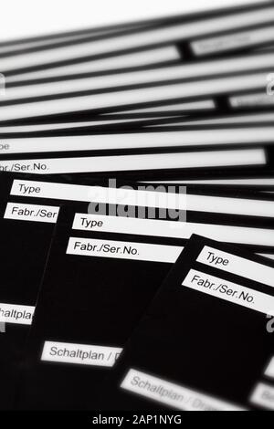 Plain Aluminium Platten Stockfoto