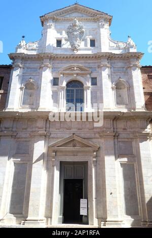 Kirche San Raimondo al Refugio, Siena, Italien Stockfoto