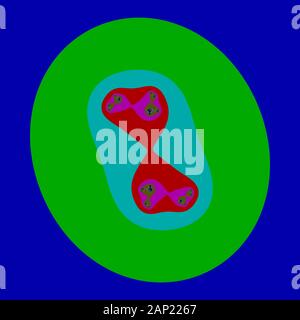 Farbe Julia Set abstrakt fractal Abbildung nützlich als Hintergrund Stockfoto