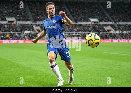 18. Januar 2020, St. James's Park, Newcastle, England; Premier League Newcastle United v Chelsea: Cesar Azpilicueta (28) von Chelsea Credit: Iam Brennen/News Bilder Stockfoto