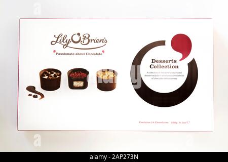 Lily O'Brien's Chocolate Desserts Collection Stockfoto