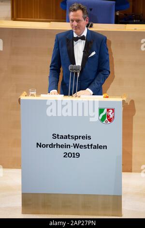 Dr. Eckart von Hirschhausen bei der Verleihung des Staatspreises des Landes Nordrhein-Westfalen 2019 ein, Prof. Dr. Klaus Töpfer am 16. September 2019 im W Stockfoto