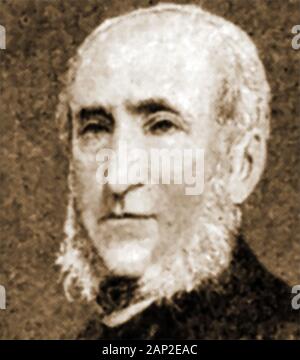 Ein Porträt von Michael Chevalier aus dem Jahr 1921, französischer Ingenieur, Staatsmann, Ökonom und Freimarktliberaler, 1806-1879 Stockfoto