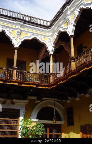 Torre Tagle Palace, Palacio de Torre Tagle, Lima, Historisches Zentrum, Peru, Südamerika Stockfoto