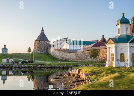 Russland. Region Archangelsk. Solovetski-Kloster Stockfoto