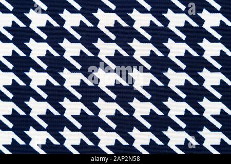 Stoff mit Gans Fuß Muster. Hintergrund Tuch Stockfoto