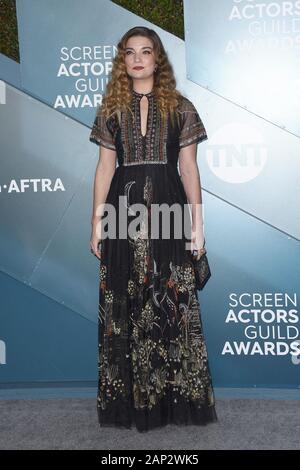 Januar 19, 2020, Los Angeles, CA, USA: LOS ANGELES - Jan 19: Annie Murphy bei der 26 Screen Actors Guild Awards im Shrine Auditorium am 19. Januar 2020 in Los Angeles, CA (Credit Bild: © Kay Blake/ZUMA Draht) Stockfoto