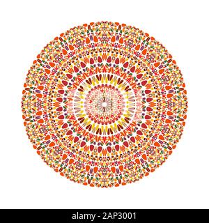 Runde bunte runde Blumenmuster Mandala-abstrakten Ornamenten verzierten Vector Illustration Stock Vektor