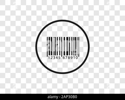 Barcode, Codesymbol. Vektorgrafiken, flaches Design. Stock Vektor