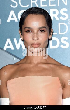 Januar 19, 2020, Los Angeles, CA, USA: LOS ANGELES - Jan 19: Zoe Kravitz am 26. Screen Actors Guild Awards im Shrine Auditorium am 19. Januar 2020 in Los Angeles, CA (Credit Bild: © Kay Blake/ZUMA Draht) Stockfoto