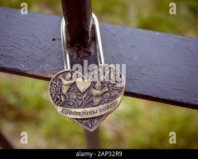 Schloss für Liebe Romantik Krasnaja Poljana Sotschi 09/01/2018 Stockfoto