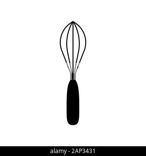 Küche Schneebesen Symbol einfaches Design. Vector EPS 10. Stock Vektor