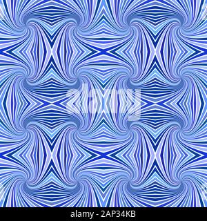 Blau nahtlose hypnotisch abstrakte Spirale burst Streifenmuster Hintergrund - vektor design Stock Vektor