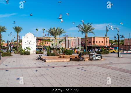 Place des Ferblantiers in Medina, Marrakesch Stockfoto