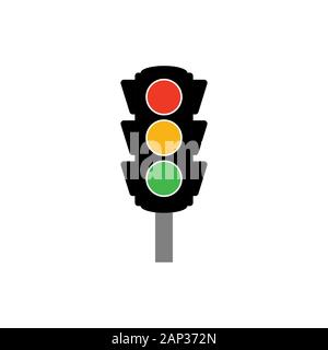 Ampelsymbol einfaches Design. Vector EPS 10. Stock Vektor