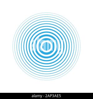 Radar Symbol blau einfaches Design. Vektor Stock Vektor