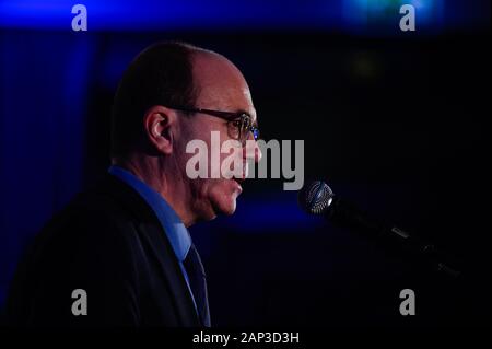 Französische Nationalversammlung Sekretär, MP Bertrand Sorre spricht während einer Podiumsdiskussion des Europäischen Jüdischen Verband Konferenz über Antisemitismus in Krakau. Eine Delegation von mehr als 100 Europäischen Staats- und Regierungschefs, Minister und hochrangige Beamte des Parlaments von Europa und Gesetzgeber aus der ganzen Kontinent wird an eine im März in Auschwitz am 20. und 21. Januar. Der März, zum Internationalen Holocaust Gedenktag statt, wird von der EJA, der Dachorganisation der jüdischen Organisation in Europa, die von Rabbi Menachem Margolin und die Aktion und Schutz Liga der Europ LED LED. Stockfoto