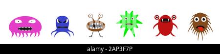 Süße Monster set Stock Vektor