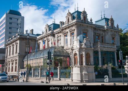 Sara Braun Mansion in Punta Arenas, Patagonien, Südchile Stockfoto