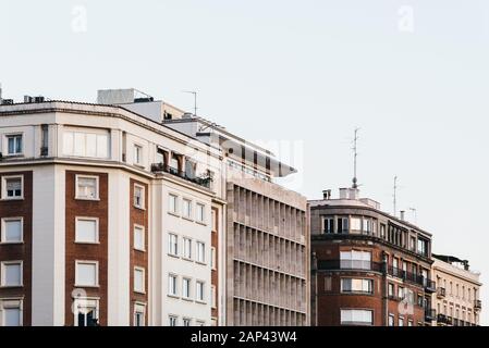 Luxuriöses Apartment Gebäude in dem Hieronymus-kloster Bezirk von Madrid Stockfoto