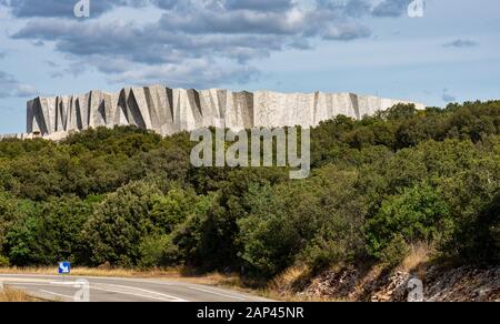 Caverne du Pont-d'Arc, ein Faksimile der Höhle von Chauvet in Ardeche, Frankreich Stockfoto