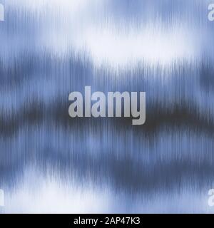 Weiche blurry ikat Gradient ombre nahtlose Indigo Stock Vektor