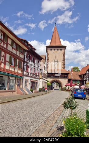 Gengenbach, Stadttor Obertorturm Stockfoto