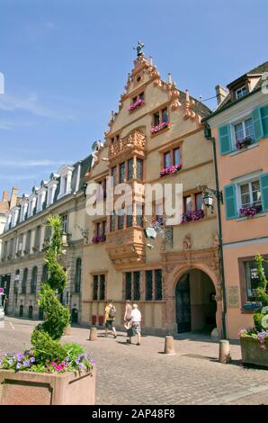 Maison des Têtes, Colmar Stockfoto