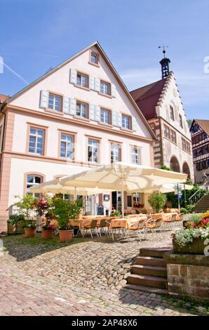 Schiltach Restaurant in der Altstadt Stockfoto