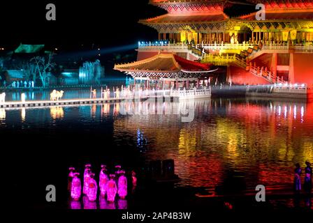 "Herrlichkeiten der Song Dynastie" Sound- und Lichtshow, Kaifeng, Provinz Henan, China Stockfoto