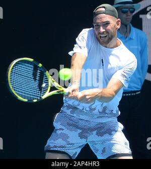 Melbourne, Australien. Januar 2020. Melbourne, Australien. Januar 2020. D2 Adrian Mannarino (FRA) im ersten Spiel Foto Anne Parker International Sports Fotos Ltd/Alamy Live News Stockfoto