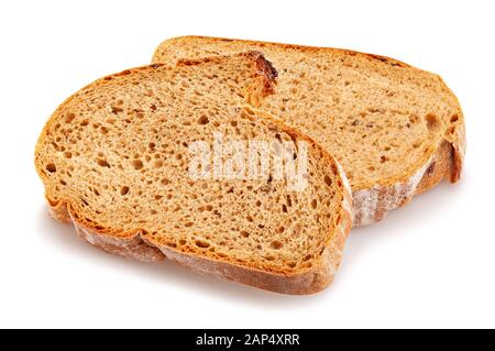 Brot weg isoliert auf weißem Stockfoto