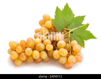 Pink grape Pfad isoliert auf weißem Stockfoto