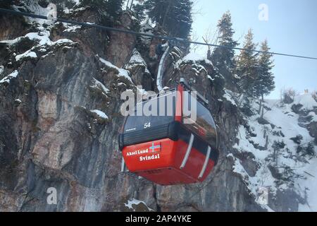 Vorschaubilder für die Audi FIS Alpine Ski World Cup Downhill Rennen am 21. Januar in Kitzbühel, Österreich 2020. Stockfoto