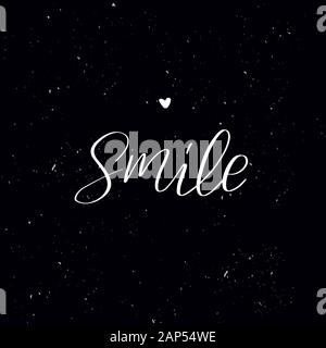 Handschriftliche Kalligraphie Text, Kreide auf einer Tafel Stock Vektor