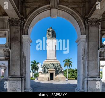 Das Monumento a Jose Miguel Gomez von der Rückseite, Havanna, Kuba Stockfoto