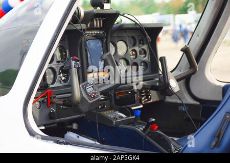 Blick auf das Dashboard Light Sport Aircraft Stockfoto