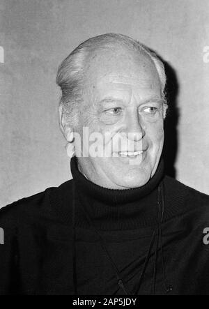 Curd Jürgens, English österreichischer Bühnen- und Filmschauspieler, in Hamburg, Deutschland 1976. Deutsche österreichische Bühne und Film Schauspieler Curd Jürgens in Hamburg, Deutschland 1976. Stockfoto