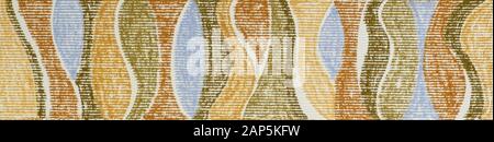 Abstrakter Hintergrund von gemalten Pastellkrebswellen auf Texturpapier Stockfoto