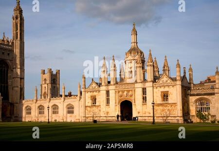 Portierloge, Gate House, Kings College, Cambridge, England Stockfoto