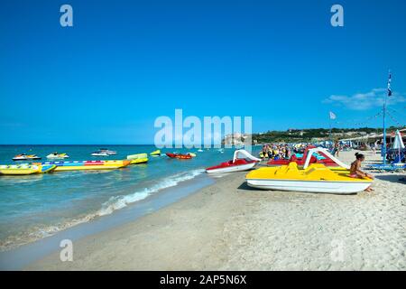Strand in Tsilivi, Zakynthos, Griechenland Stockfoto