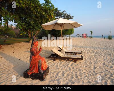 Beach, Resort Tugu, Insel Lombok, Indonesien, Asien Stockfoto