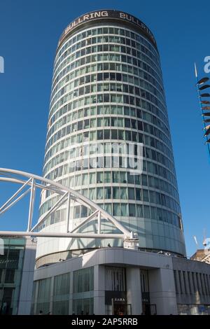 Das berühmte Rotunda-Gebäude im Stadtzentrum von Birmingham, West Midlands, Großbritannien Stockfoto