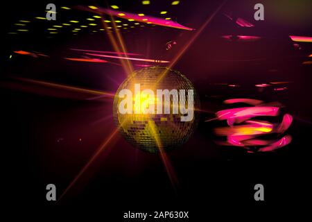 Disco ball Hintergrund Raum Hintergrund Licht discoball Nachtclub design Grafik Konzept-stock Bild Stockfoto