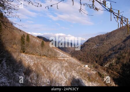 Blick auf das Tal der Galyan in der Türkei von maçka trabzon Stockfoto